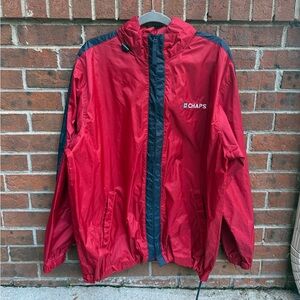 Vintage Chaps Ralph Lauren Logo Red 90s Y2K Windbreaker Jacket Size Large Men’s